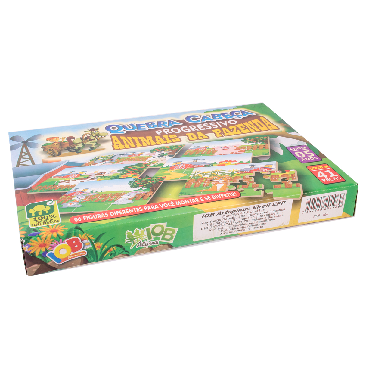 Jogo De Tabuleiro De Montar Minha Fazenda Com 41 Peças em Promoção